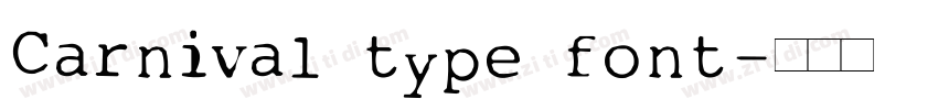 Carnival type font字体转换